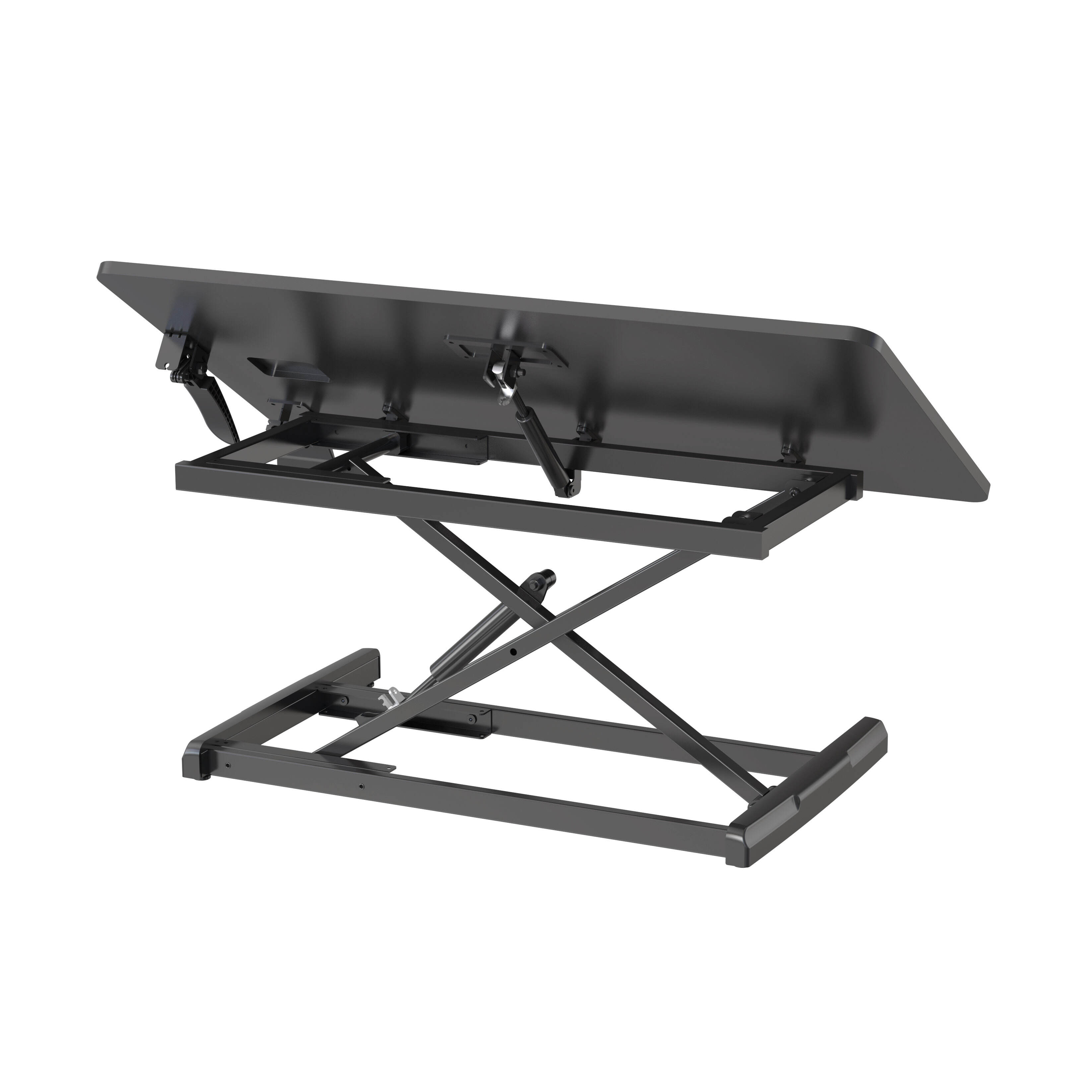 可変式ガススプリングスタンドデスクトップライザー（傾斜角度調整機能